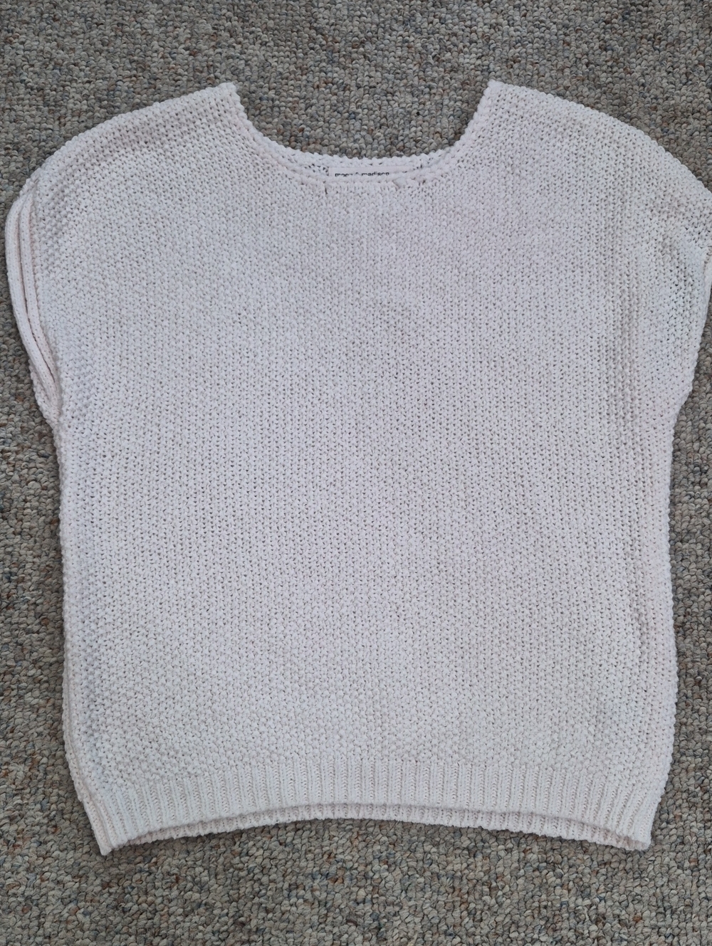 moon & madison Light Pink Short-Sleeve Knit Crew Sweater